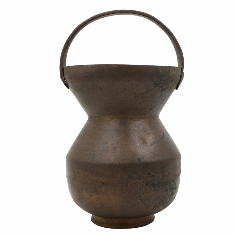 Brass Kamandalu Ganga Jali – Traditional Rishi Kamandal | Peetal Sage Water Pot for Puja, Abhishekam, Home Temple Decor,Brown, 12 Inch, 1 Piece