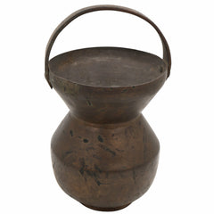 Brass Kamandalu Ganga Jali – Traditional Rishi Kamandal | Peetal Sage Water Pot for Puja, Abhishekam, Home Temple Decor,Brown, 12 Inch, 1 Piece
