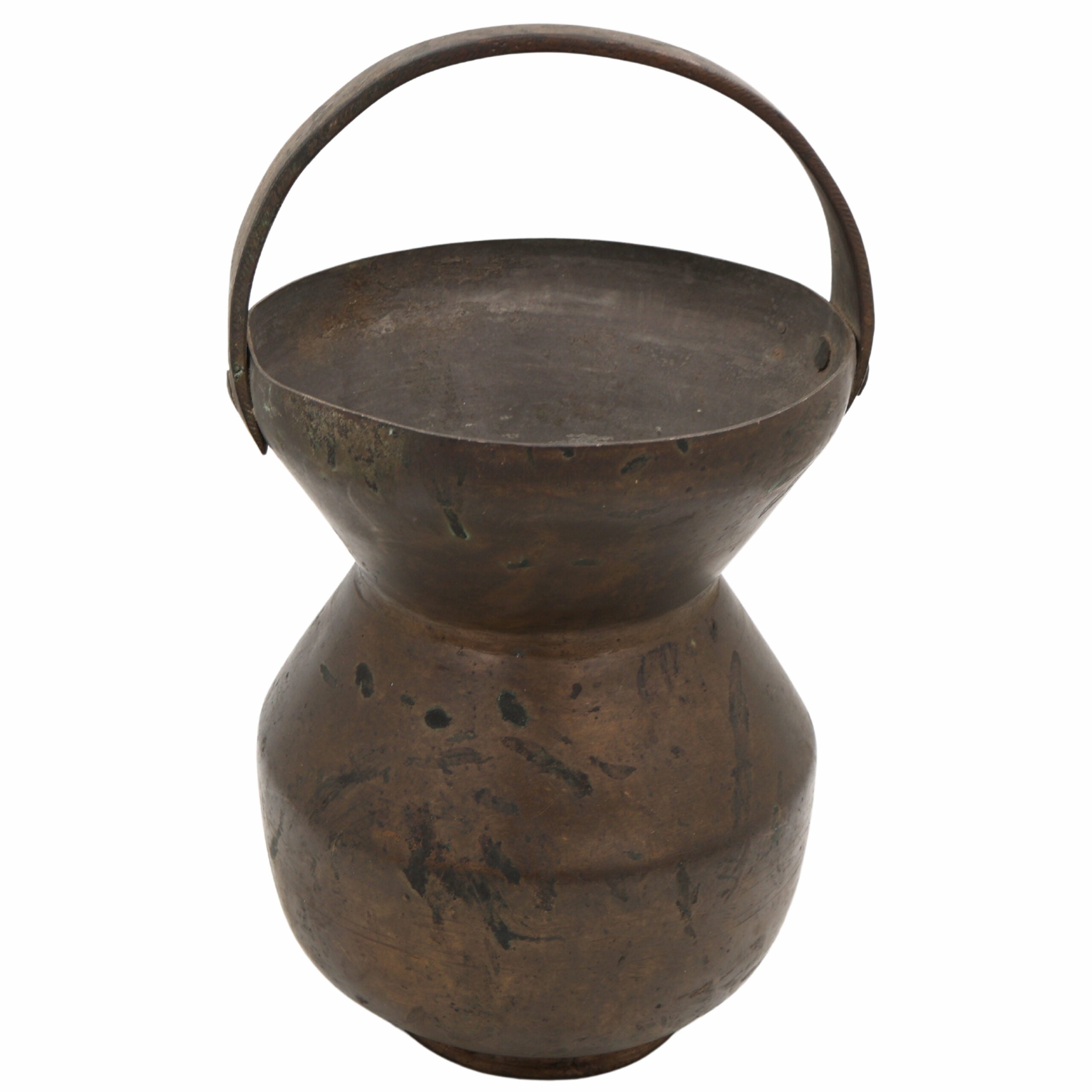 Brass Kamandalu Ganga Jali – Traditional Rishi Kamandal | Peetal Sage Water Pot for Puja, Abhishekam, Home Temple Decor,Brown, 12 Inch, 1 Piece