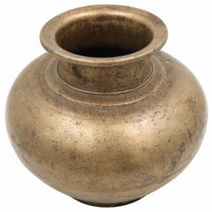 Bhunes Antique Brass Loota, Lota Poja Cambu, Water Loota, Jal Lota, Poja Cambu, Lotiya, Gangajali Stoup,Gold, 6.5 Inch, 1 Piece