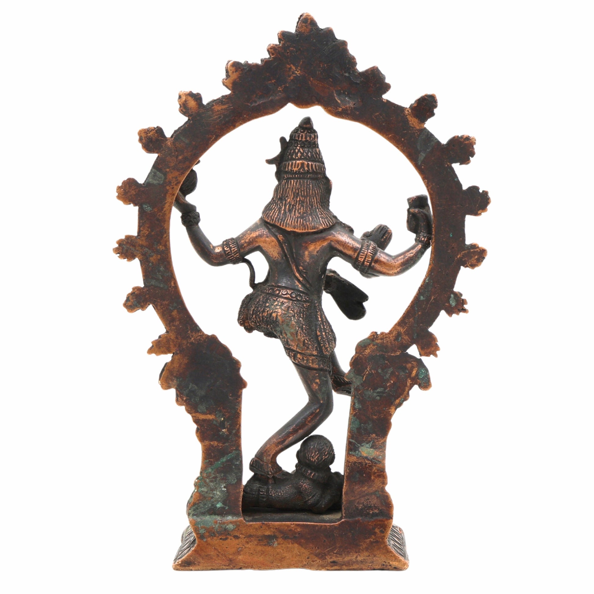 Brass Nataraja Idol, Handcrafted Dancing Shiva Murti for Pooja, Home Temple & Spiritual Decor,Gold, 6.5 Inch, 1 Piece