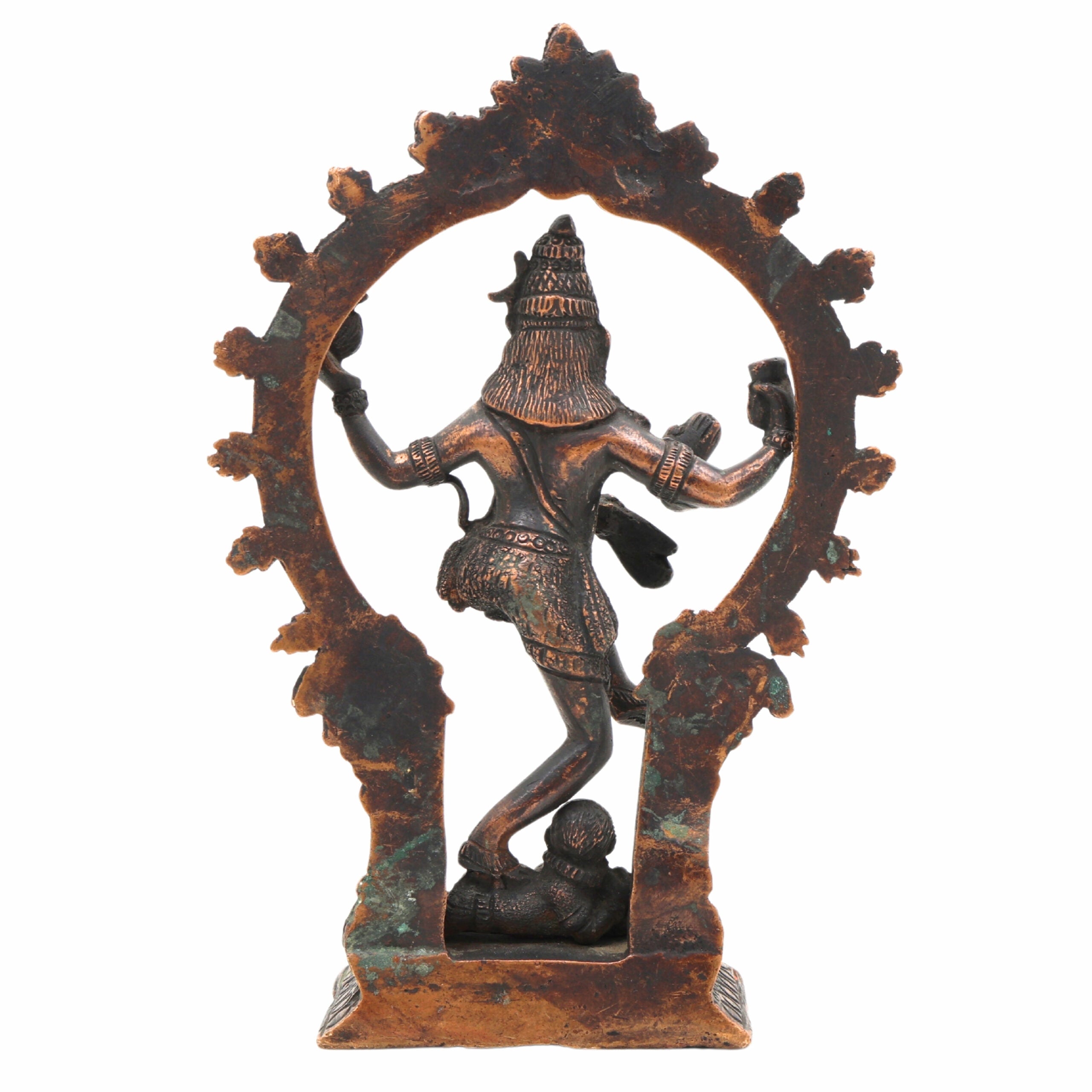 Brass Nataraja Idol, Handcrafted Dancing Shiva Murti for Pooja, Home Temple & Spiritual Decor,Gold, 6.5 Inch, 1 Piece