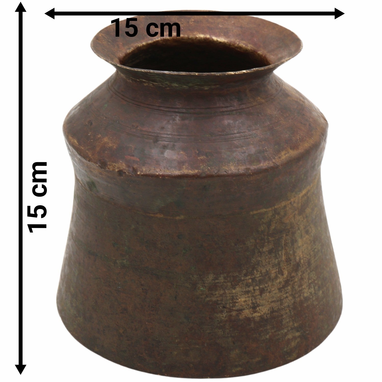 Bhunes Antique Brass Loota, Lota Poja Cambu, Water Loota, Jal Lota, Poja Cambu, Lotiya, Gangajali Stoup,Brown, 6 Inch, 1 Piece