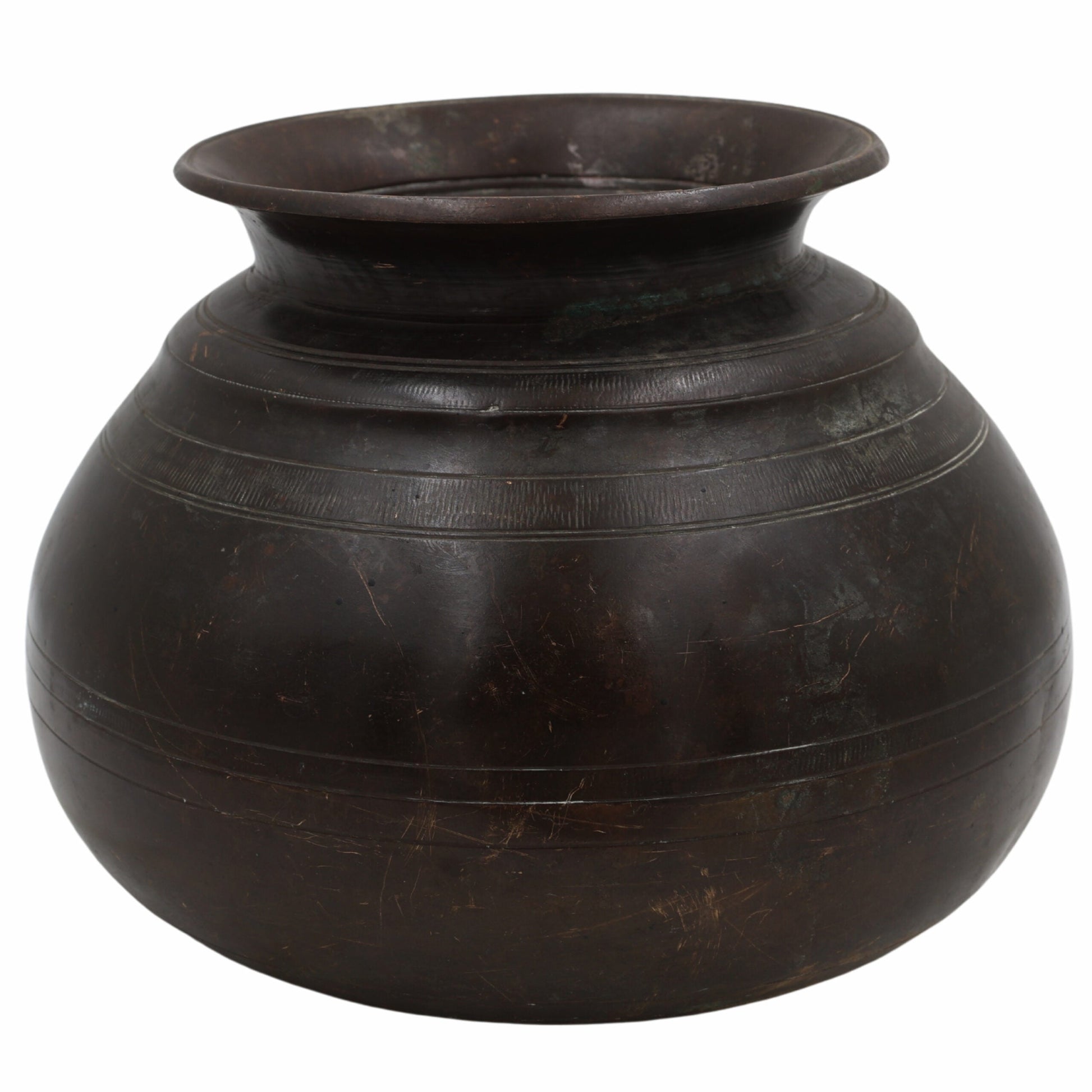 Bhunes Antique Brass Loota, Lota Poja Cambu, Water Loota, Jal Lota, Poja Cambu, Lotiya, Gangajali Stoup,Brown, 6 Inch, 1 Piece
