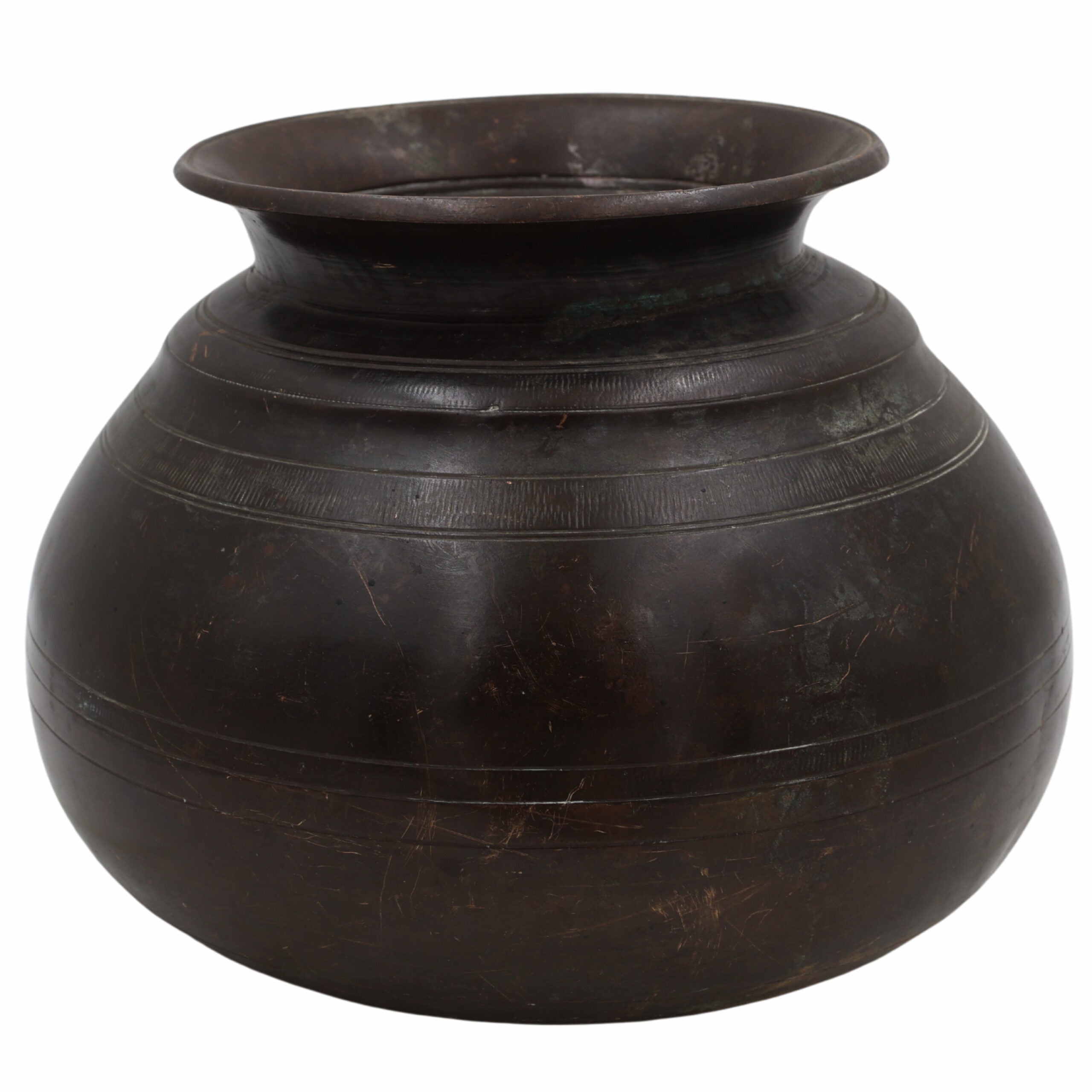 Bhunes Antique Brass Loota, Lota Poja Cambu, Water Loota, Jal Lota, Poja Cambu, Lotiya, Gangajali Stoup,Brown, 6 Inch, 1 Piece