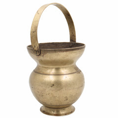 Brass Kamandalu Kalash | Antique Peetal Kamandal Gangajali for Pooja, Rishi Muni Sadhu Rituals & Temple Decor,Gold, 10 Inch, 1 Piece