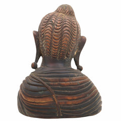 Handcrafted Brass Gautam Buddha Face Idol – Shakyamuni Buddha Murti for Home, Pooja, Meditation, Vastu & Spiritual Decor,Brown, 8.5 Inch, 1 Piece