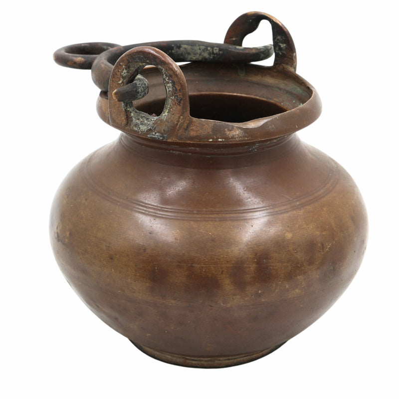 Bhunes Antique Brass Loota, Lota Poja Cambu, Water Loota, Jal Lota, Poja Cambu, Lotiya, Gangajali Stoup,Gold, 5.5 Inch, 1 Piece