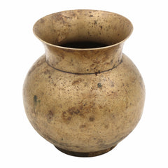Bhunes Antique Brass Loota, Lota Poja Cambu, Water Loota, Jal Lota, Poja Cambu, Lotiya, Gangajali Stoup,Gold, 4.5 Inch, 1 Piece