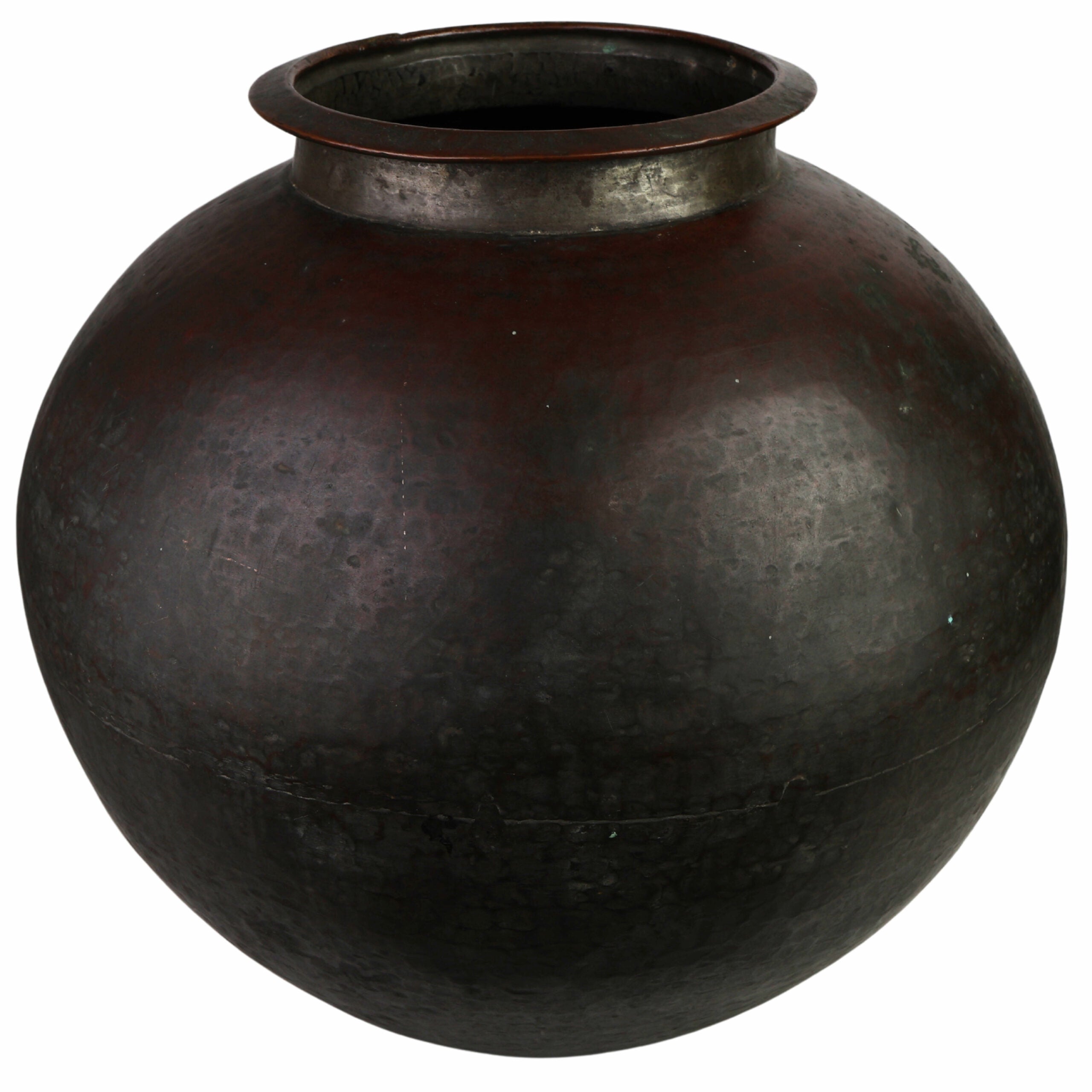Handcrafted Vintage Peetal Brass Pot – Antique Kalash Urli Bhagona | Traditional Pital Pittal Matka for Home Decor, Temple, Pooja & Collectors,Gold, 17.5 Inch, 1 Piece