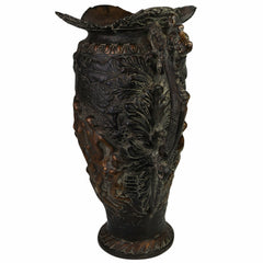Handcrafted Brass Planter Pot,  Antique Pittal Ka Katora for Murti, Moorti, Vigraha, Pratima, Devara, Temple & Home Décor,Brown, 21.5 Inch, 1 Piece