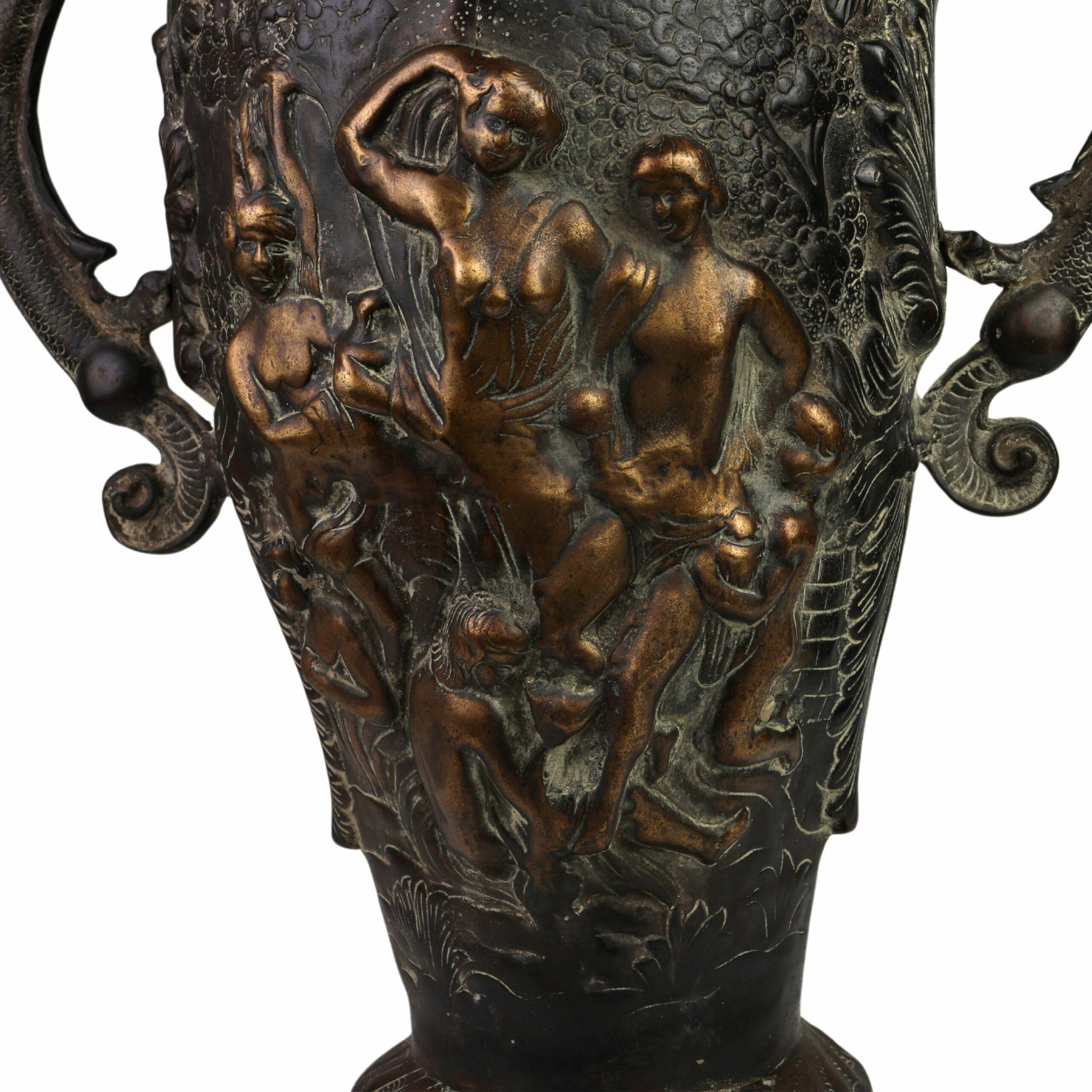 Handcrafted Brass Planter Pot,  Antique Pittal Ka Katora for Murti, Moorti, Vigraha, Pratima, Devara, Temple & Home Décor,Brown, 21.5 Inch, 1 Piece