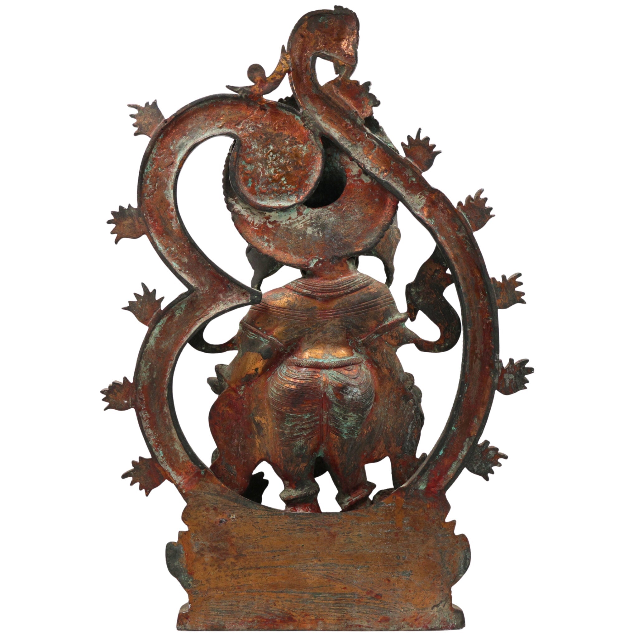 Handcrafted Brass Ganesha Idol | Ganapati Vinayaka Murti | Vighnaharta Siddhivinayak Statue for Home Temple Decor & Gifts,Brown, 20.5 Inch, 1 Piece