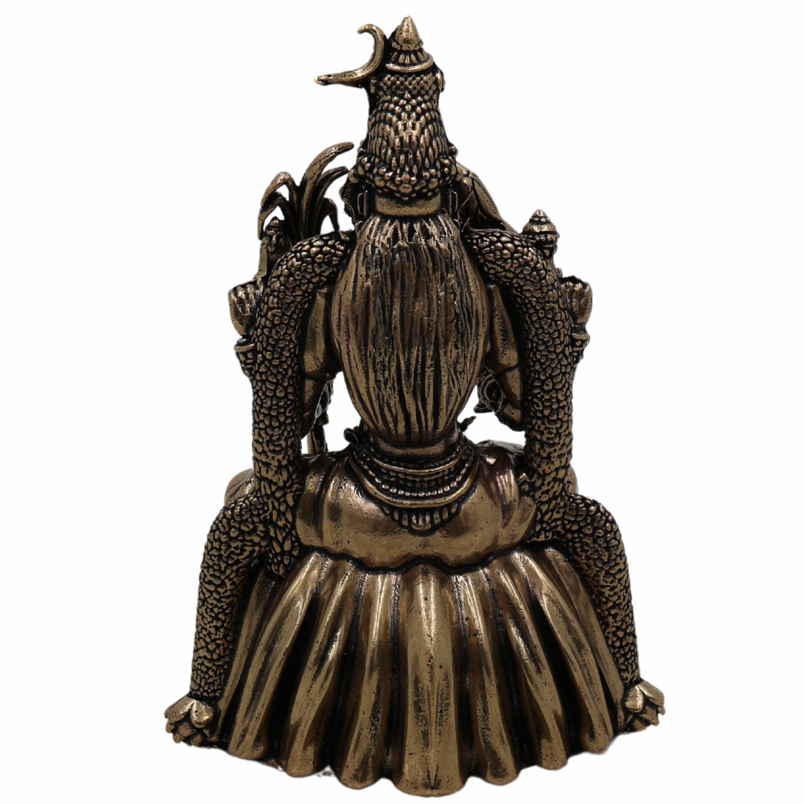 Bhunes Brass Kamakshi Idol – Handcrafted Kamakhya Devi, Tripura Sundari, Raja Rajeshwari & Meenakshi Murti For Home Temple & Pooja,Gold, 4 Inch, 1 Piece