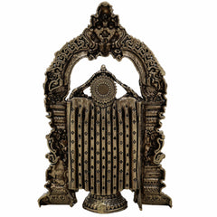 Brass Tirupati Balaji Idol | Venkateswara Govinda Srinivasa Statue | Handcrafted Pital Murti for Home Temple & Puja Decor,Gold, 6 Inch, 1 Piece