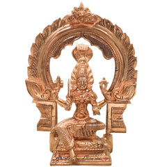 Handcrafted Bronze Mariamman Idol | Panchaloha Grama Devi | South Indian Village Deity Sculpture,Gold, 8 Inch, 1 Piece