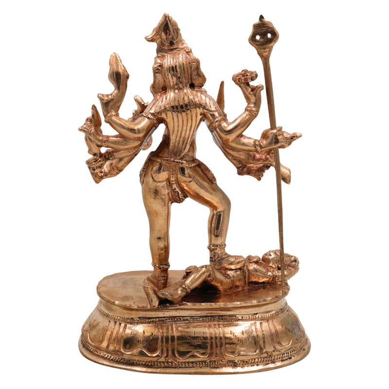 Bronze Kali Idol – Mahakali, Chamundeshwari, Bhadrakali, Adi Shakti Murti for Pooja, Home Temple & Decor,Gold, 6 Inch, 1 Piece