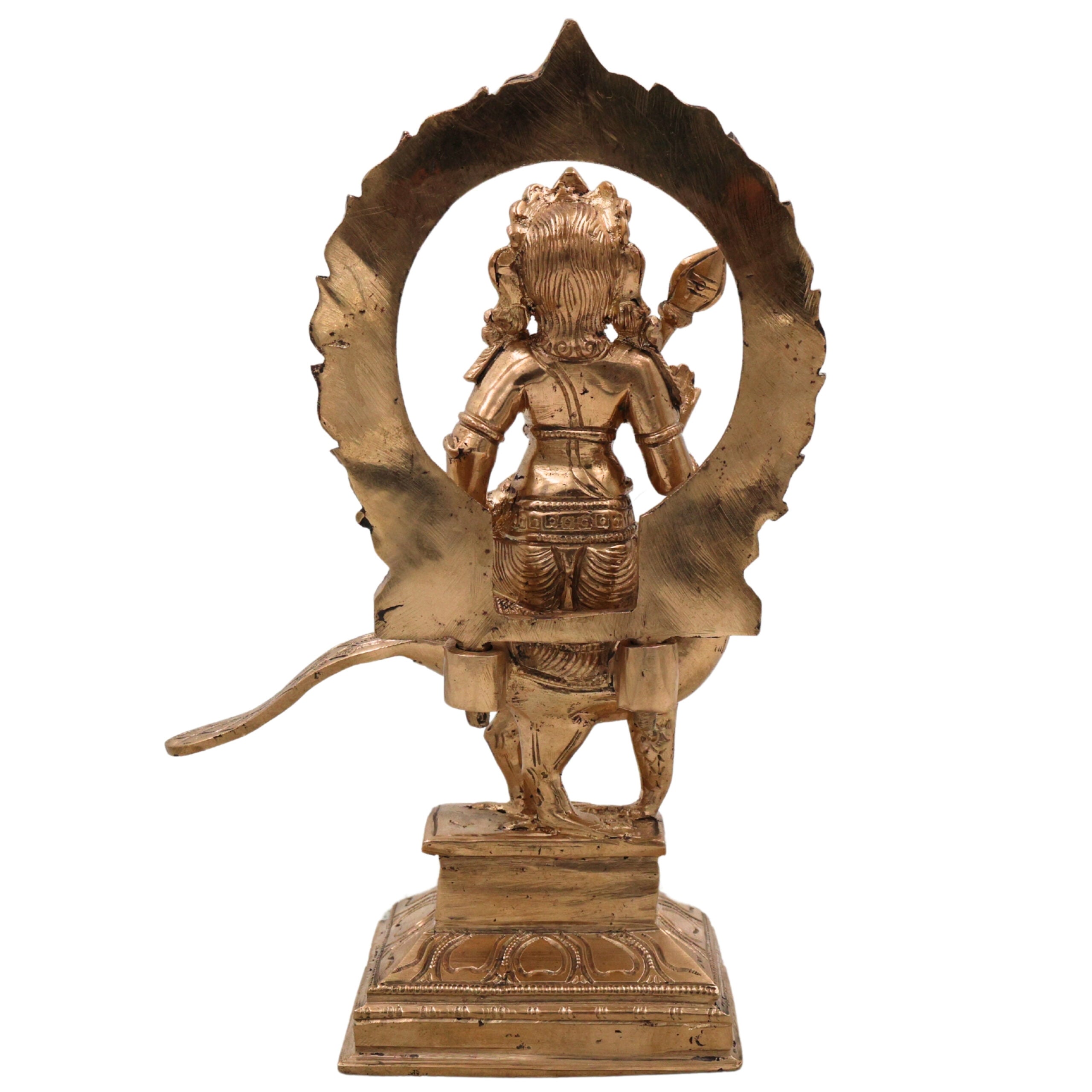Handcrafted Bronze Panchaloha Murugan Idol – Kartikeya | Skanda | Subramanya | Vel Murugan | Chola Art South Indian Temple Sculpture,Gold, 8 Inch, 1 Piece