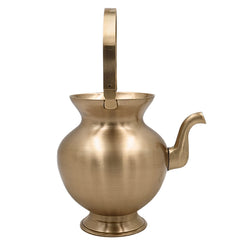 Bhunes Handmade Brass Kamandal, Traditional Ascetic Water Pot, Brass Kamandalu, Pooja Kalash, Ritual Vessel, 1 Litre,Gold, 6.5 Inch, 1 Piece