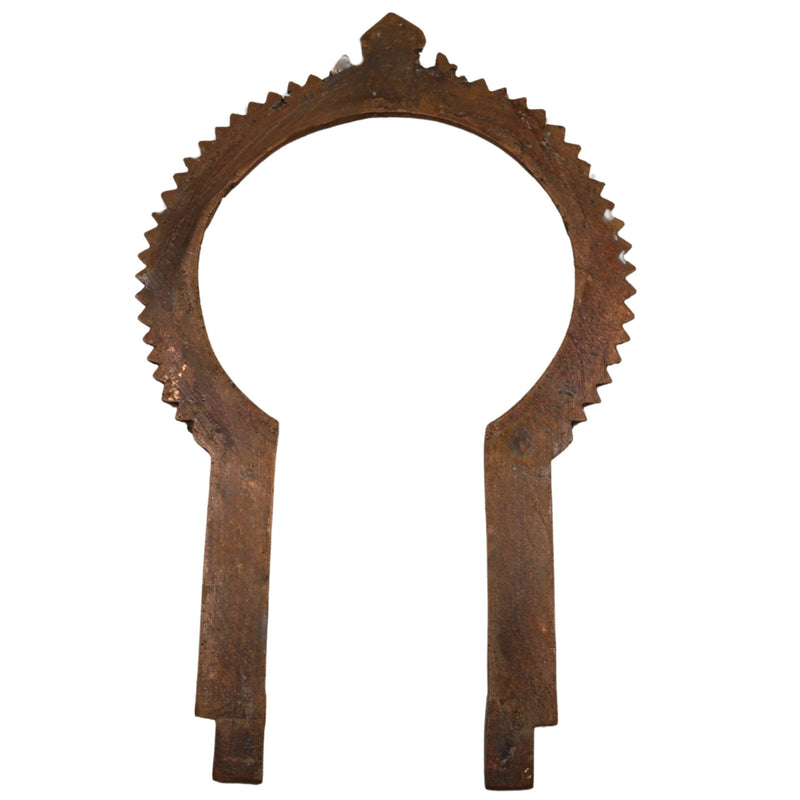 Bhunes Copper Prabhavali Frame Arch Wall Hanging – Prabhawali for Deity | Traditional Temple Decor Backdrop Prabhaval for Home Mandir, Brown, 11 Inch, 1 Piece