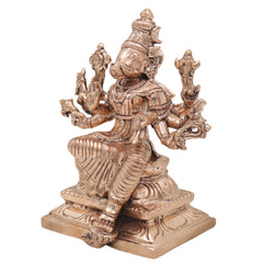 Bronze Handcrafted Panchaloha Varahi Devi Idol – Chola Style Goddess Barahi Statue for Pooja & Temple, Gold, 5 Inch, 1 Piece