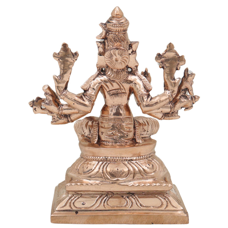 Bronze Handcrafted Panchaloha Varahi Devi Idol – Chola Style Goddess Barahi Statue for Pooja & Temple, Gold, 5 Inch, 1 Piece