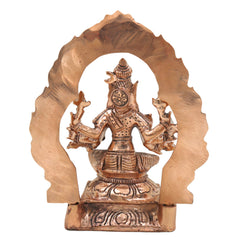 Bronze Handcrafted Panchaloha Varahi Idol, Chola Style Boar-Faced Goddess Sculpture for Pooja & Temple, Gold, 6.5 Inch, 1 Piece