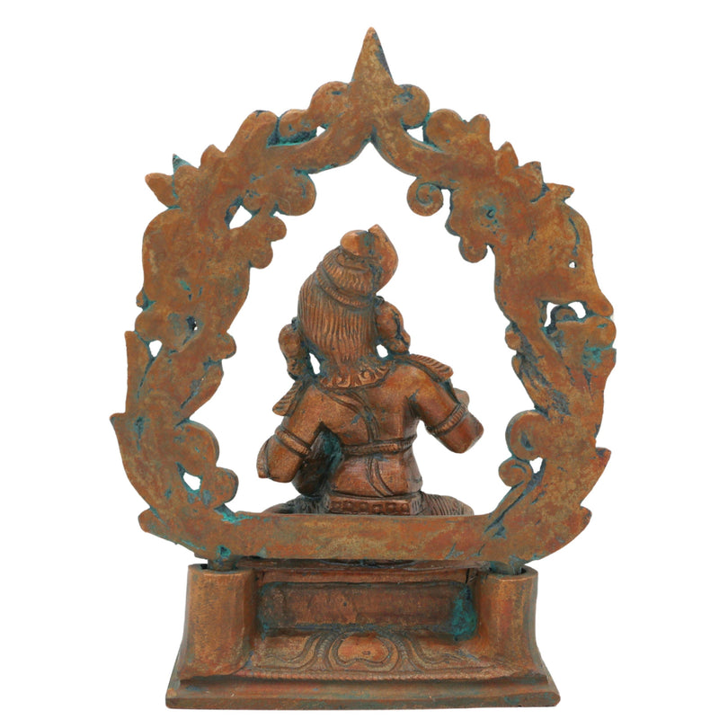 Bronze Handmade Panchaloha Krishna Idol, Ladoo Gopal Murti for Puja, Home Temple & Gifting, Brown, 5.5 Inch, 1 Piece