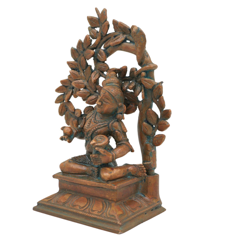 Bronze Handmade Panchaloha Krishna Idol, Ladoo Gopal Murti, Traditional South Indian Chola Art, Brown, 5.5 Inch, 1 Piece