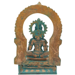 Bronze Handcrafted Panchaloha Annapurna Devi Idol | Chola Art Annapurneshwari Statue for Puja & Decor | Traditional South Indian Goddess Murti, Brown, 8.5 Inch, 1 Piece