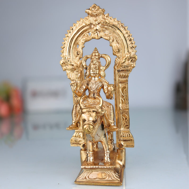 Bronze Vishnumaya Kuttichathan Idol | Panchaloha Chathan Swamy Statue | Handcrafted South Indian Vishnumaya Deivam Murti | Chola Art Panchadhatu Thampuran Sculpture, Gold, 9.5 Inch, 1 Piece