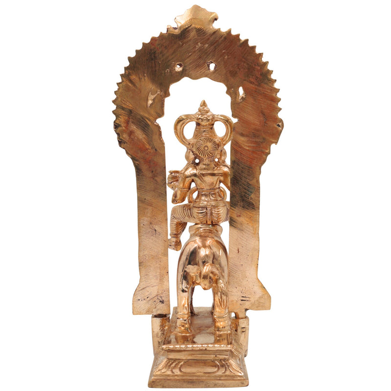 Bronze Vishnumaya Kuttichathan Idol | Panchaloha Chathan Swamy Statue | Handcrafted South Indian Vishnumaya Deivam Murti | Chola Art Panchadhatu Thampuran Sculpture, Gold, 9.5 Inch, 1 Piece