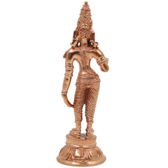 Bronze Handcrafted Parvati Idol | Panchaloha Uma Gauri Statue | Chola Art Divine Goddess Sculpture for Puja & Home Decor, Gold, 4 Inch, 1 Piece