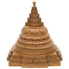 Bronze Handcrafted Shree Yantra Idol, Shri Chakra, Tripura Sundari, Lalita, Rajarajeshwari Yantra for Puja, Meditation & Home Decor, Brown, 4 Inch, 1 Piece