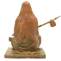 Bronze Shankaracharya Idol, Adi Shankaracharya Murti, Jagadguru Shankaracharya Statue, Panchaloha Handmade Chola Art for Pooja & Home Decor, Brown, 3 Inch, 1 Piece
