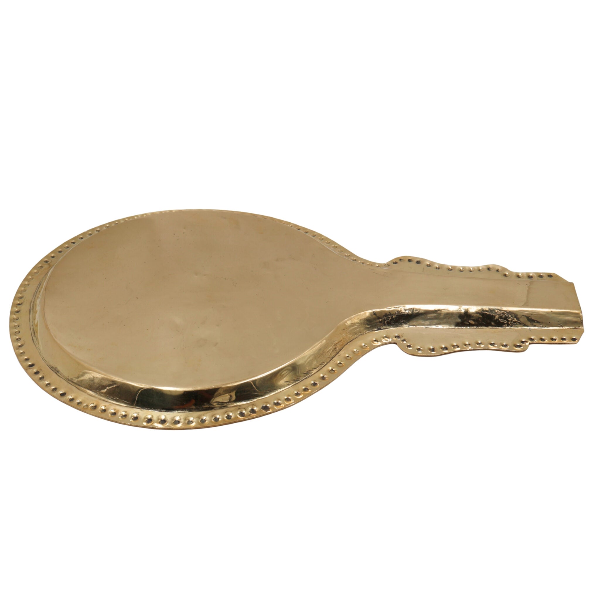 Brass Abhishek Patra Abhishekam Tray Somasutra Plate, Tirumanjana Peetam Pooja Pitham for Shiva Lingam Murti Vigraha Rituals, Gold, 14 Inch, 1 Piece