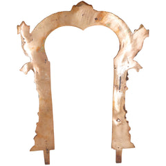 Bronze Prabhavali Handcrafted Tiruvasi Arch for Deity Vigraha Pooja Decor Traditional Chola Gift Artifact, Gold, 14 Inch, 1 Piece