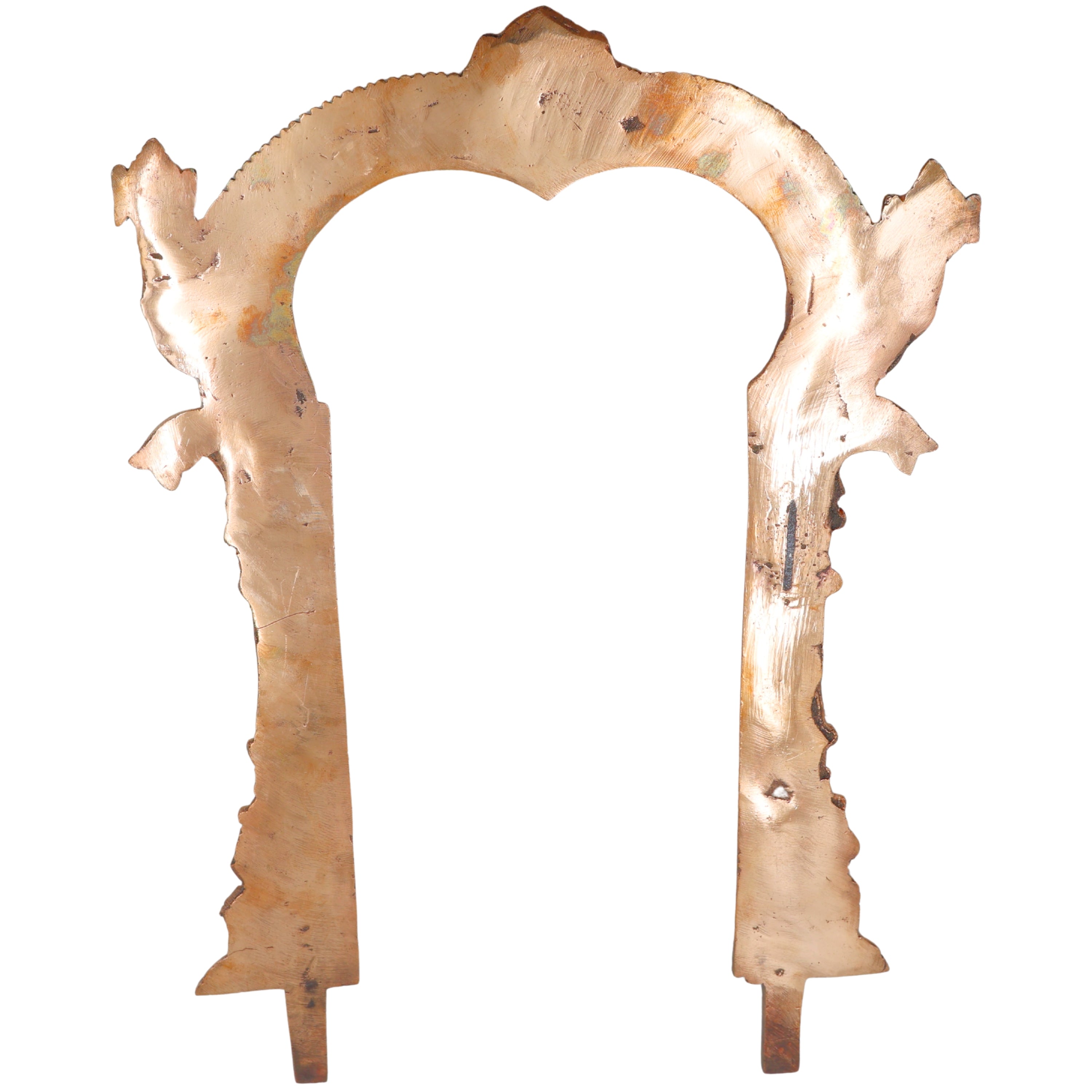 Bronze Prabhavali Handcrafted Tiruvasi Arch for Deity Vigraha Pooja Decor Traditional Chola Gift Artifact, Gold, 14 Inch, 1 Piece