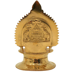 Brass Kamakshi Diya – Raja Rajeshwari Lamp, Pooja Deepam, Traditional Handmade Spiritual Lamp for Home & Temple Decor, Gold, 5 Inch, 1 Piece