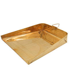 Brass Soop Muram Supa Winnowing Basket | peetal Pital Pittal Supi Chalni Mora Supada Chaluni for Pooja Temple Home Decor, Gold, 12 Inch, 1 Piece