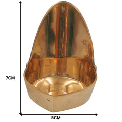 Brass Handcrafted Diya | Pital Deepak, Peetal Lamp, Pittal Deepam, Velli Pooja Deepak for Temple, Home Decor & Festival (Set of 2), Gold, 3 Inch, 1 Piece