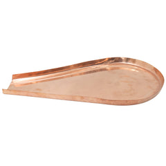 Copper Abhishek Patra Somsutra for Shivling Handcrafted Traditional Vedic Ritual Gifting Vessel, Gold, 9 Inch, 1 Piece