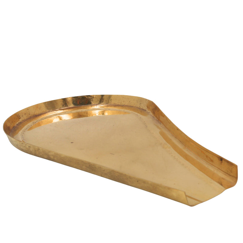 Brass Abhisheka Patra / Puja for Lord Shiva, Shivling Abhishekam Vessel, Hindu Temple Ritual Water Pot, Gold, 8 Inch, 1 Piece
