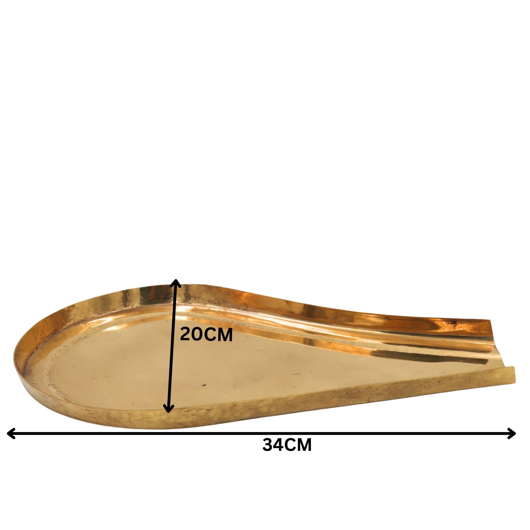 Brass Abhisheka Patra / Puja for Lord Shiva, Shivling Abhishekam Vessel, Hindu Temple Ritual Water Pot, Gold, 8 Inch, 1 Piece
