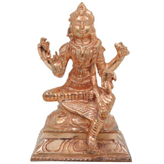 Bronze Handcrafted Balambika Idol, Bala Tripurasundari Panchaloha Statue, South Indian Chola Art Sculpture, Divine Home Temple Decor, Gold, 4.5 Inch, 1 Piece