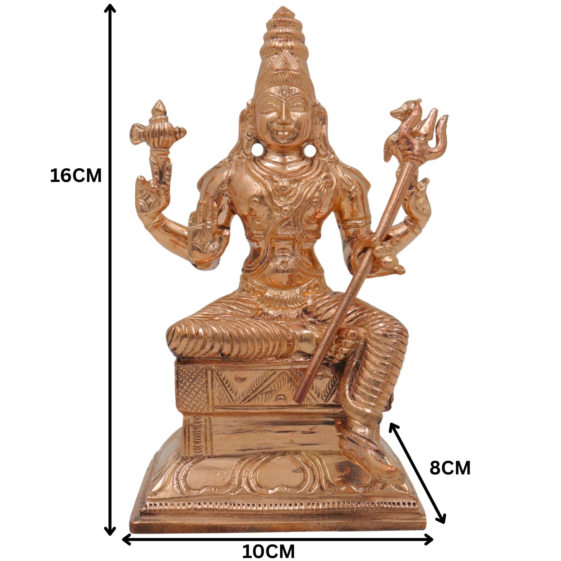 Bronze Handcrafted Shiva Idol, Mahadeva Murti, Bholenath Sitting Sculpture, Panchaloha Chola Art, Home Temple Decor, Spiritual Hindu Statue, Gold, 6.5 Inch, 1 Piece