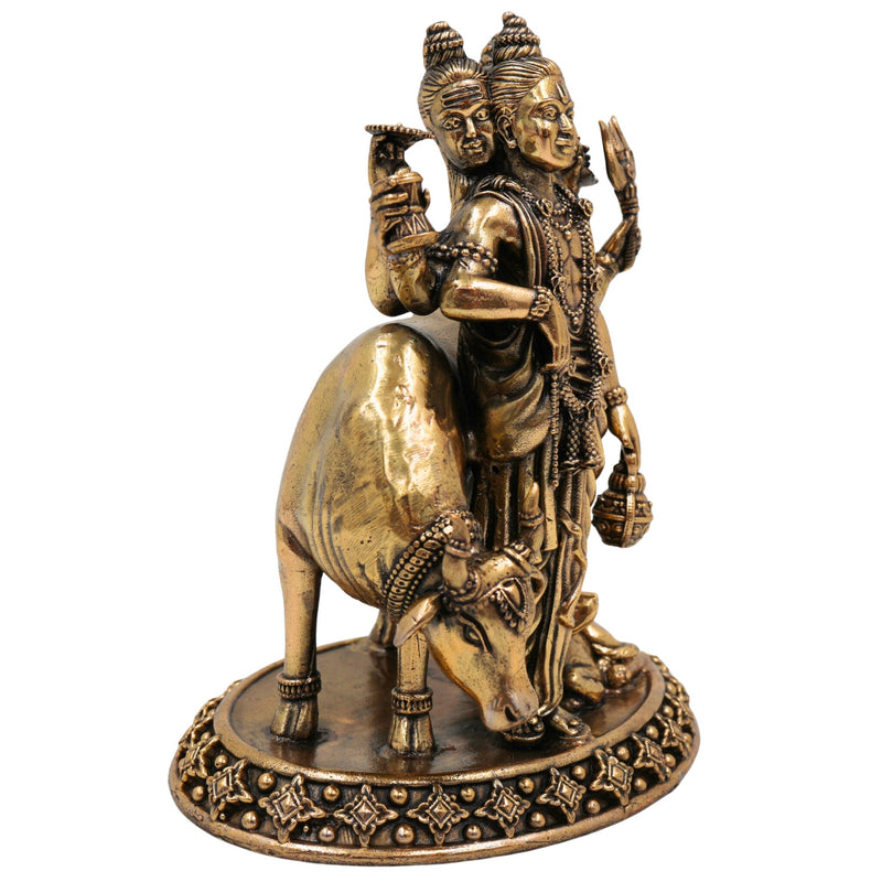Brass Dattatreya Idol – Handcrafted Datta Murti, Pratima & Vigraha for Pooja, Home Decor, Temple, Gifts & Spiritual Collection, Gold, 5.5 Inch, 1 Piece