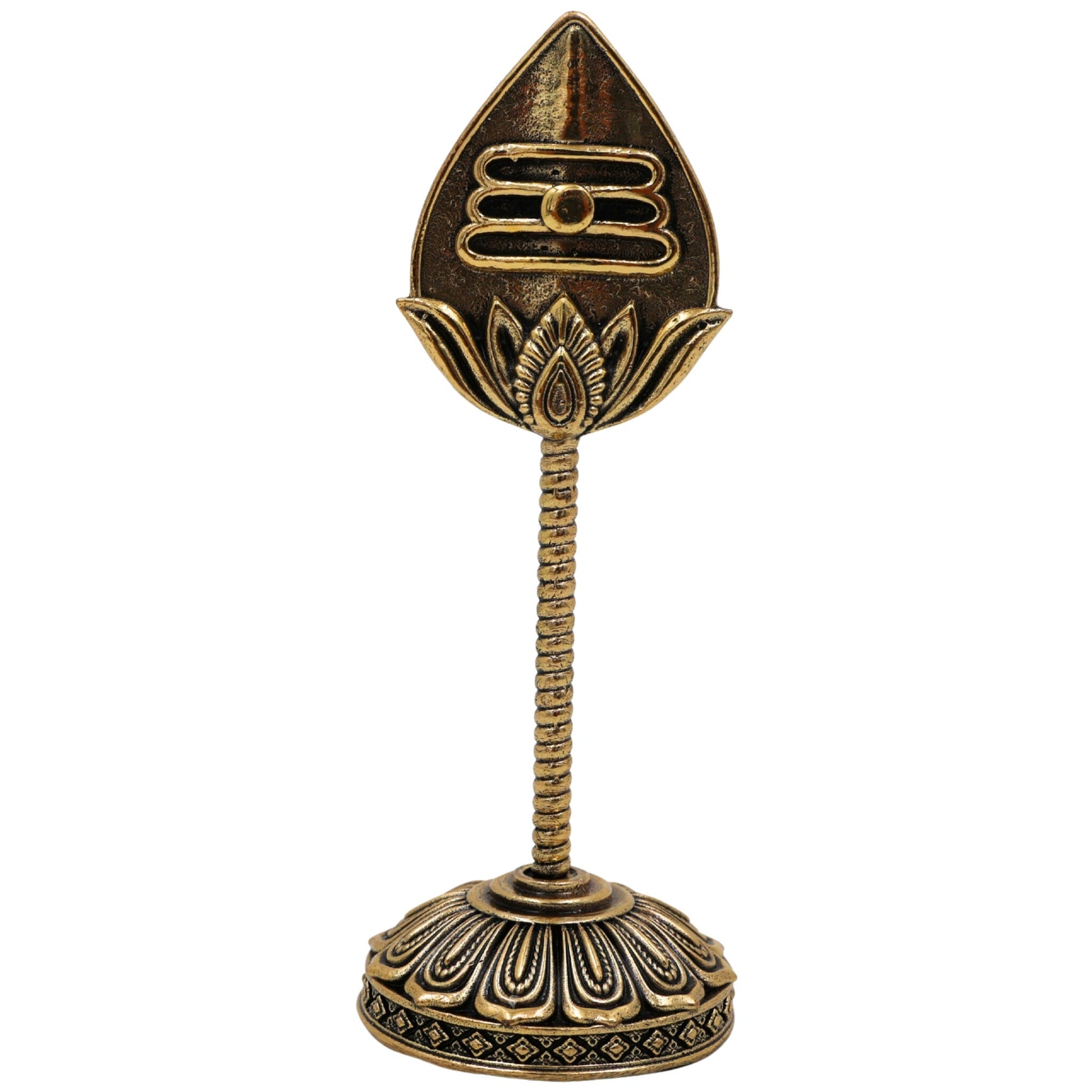 Brass Murugan Vel Idol – Lord Velan, Vetrivel, Palanivel, Thangavel Sculpture for Pooja, Home Temple, Spiritual Blessings, Gold, 4 Inch, 1 Piece