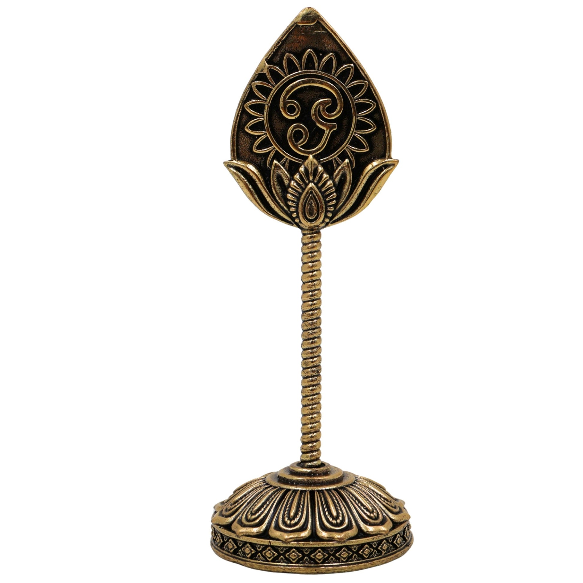 Brass Murugan Vel Idol – Lord Velan, Vetrivel, Palanivel, Thangavel Sculpture for Pooja, Home Temple, Spiritual Blessings, Gold, 4 Inch, 1 Piece