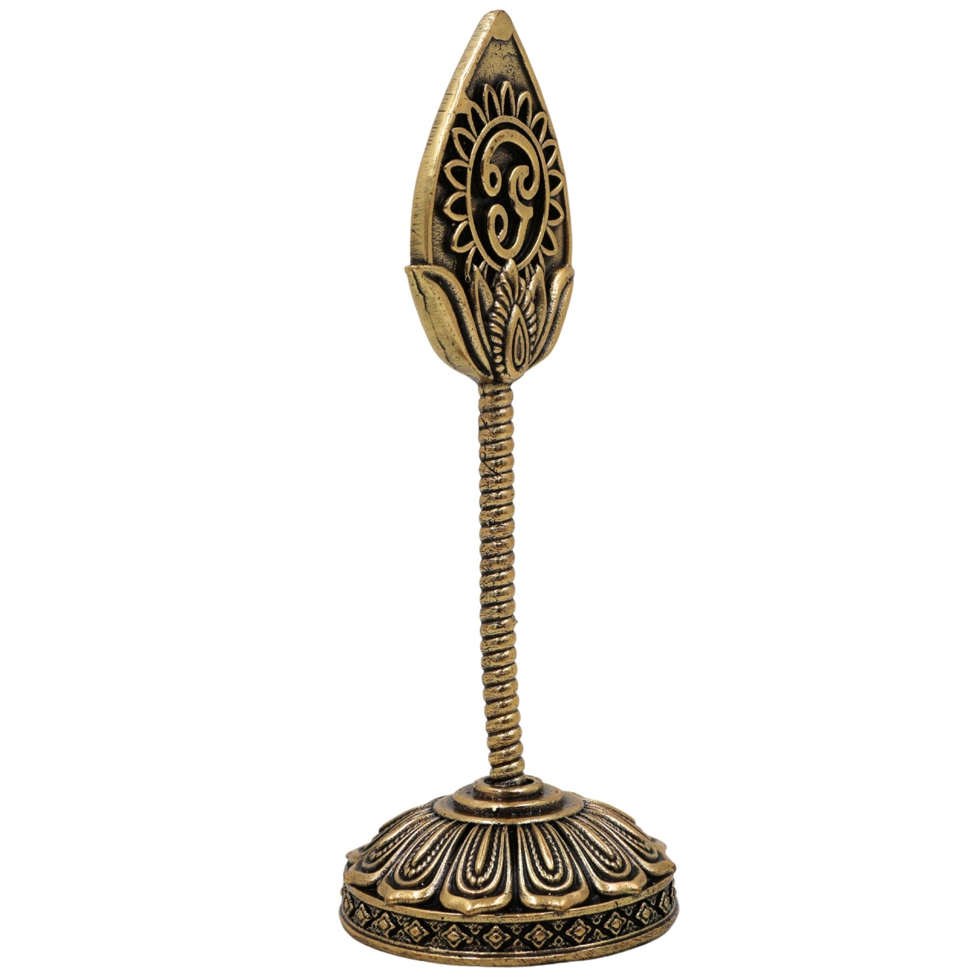 Brass Murugan Vel Idol – Lord Velan, Vetrivel, Palanivel, Thangavel Sculpture for Pooja, Home Temple, Spiritual Blessings, Gold, 4 Inch, 1 Piece